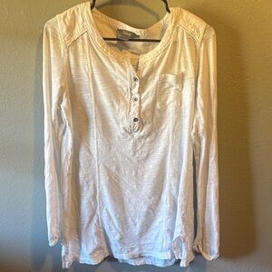 Natural Reflections Cream Long Sleeve Tee